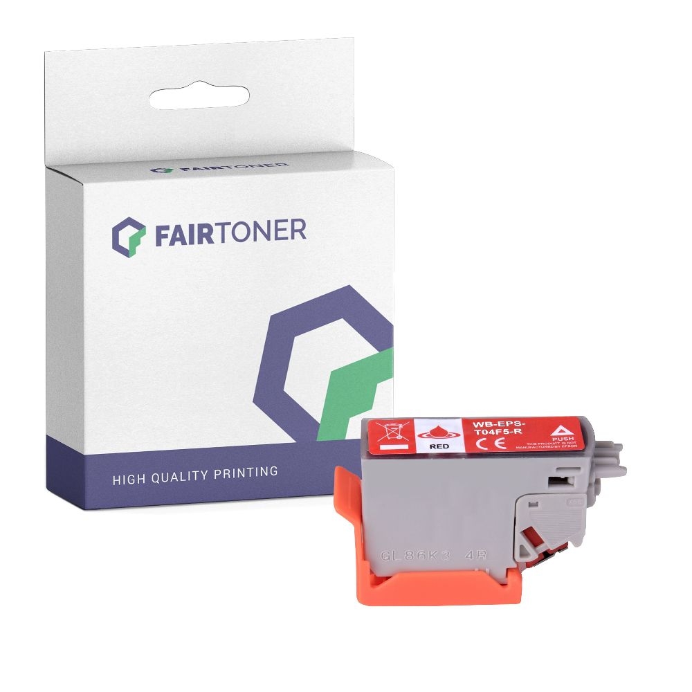 FairToner kompatibel für Epson Tintenpatrone C13T04F54010 / 478XL Rot [XL Füllmenge]