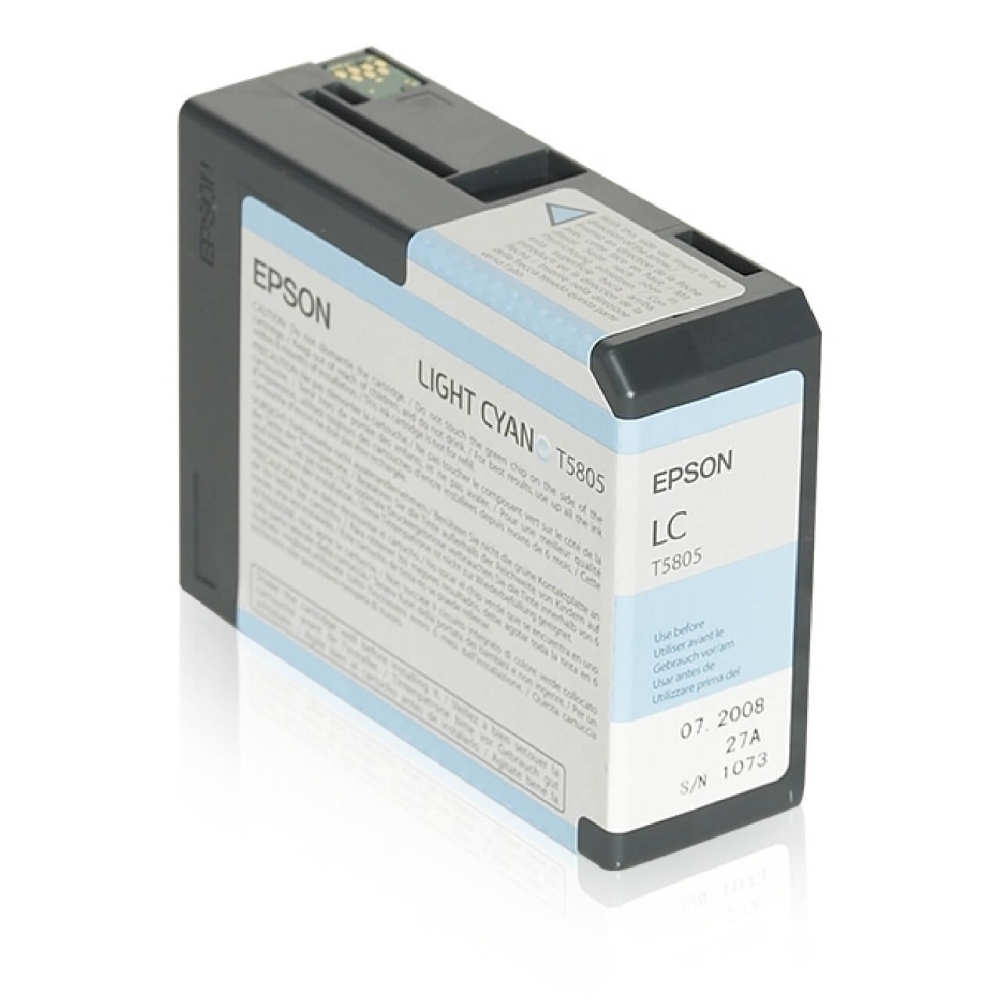 Original Epson Tintenpatrone C13T580500 / T5805 Light Cyan