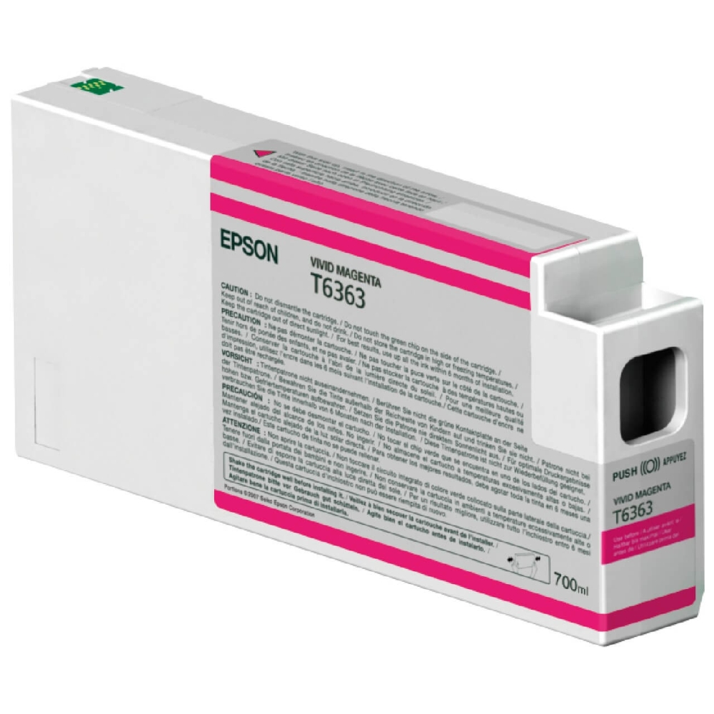 Original Epson Tintenpatrone C13T636300 / T6363 Magenta
