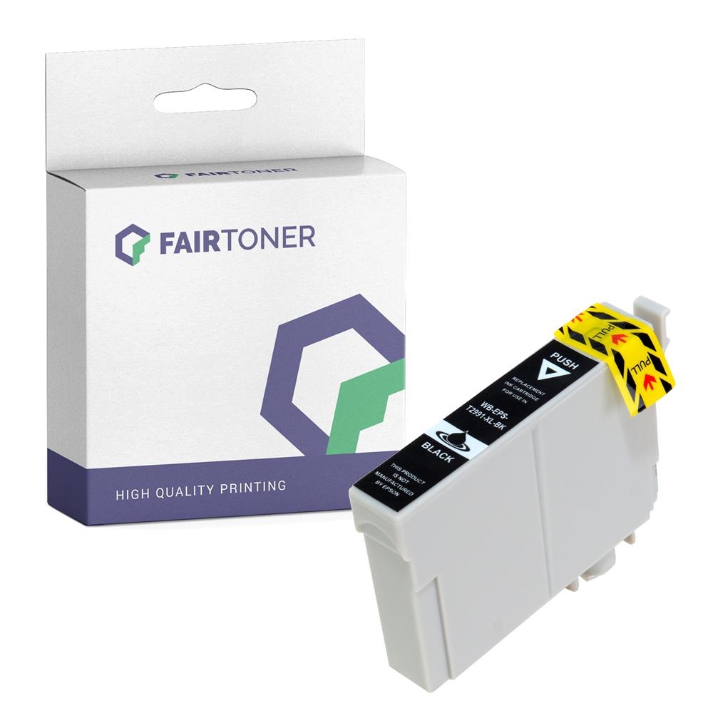 FairToner kompatibel für Epson Tintenpatrone C13T29914012 / 29XL Schwarz [XL Füllmenge]