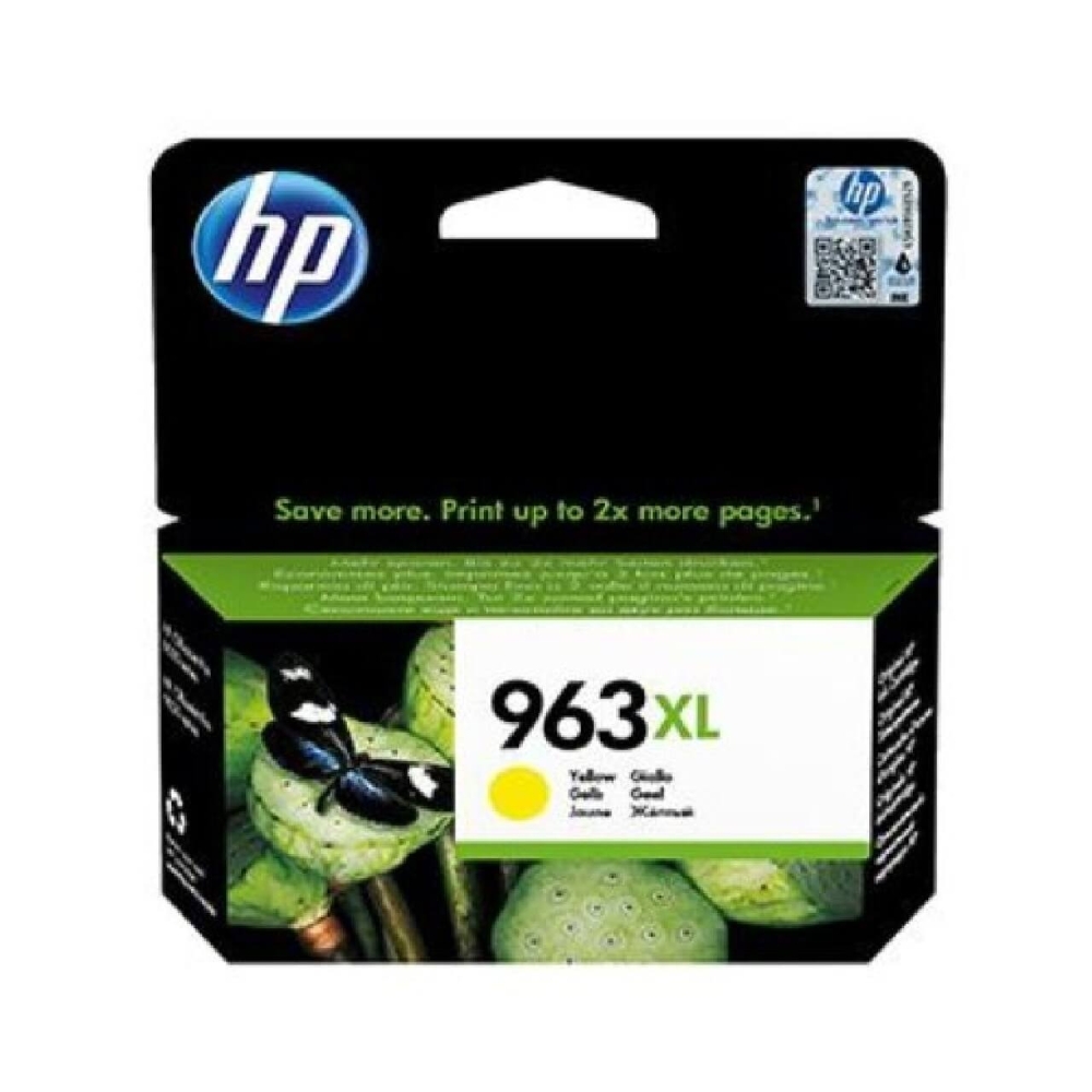 Original HP Tintenpatrone 3JA29AE / 963XL Gelb [XL Füllmenge]
