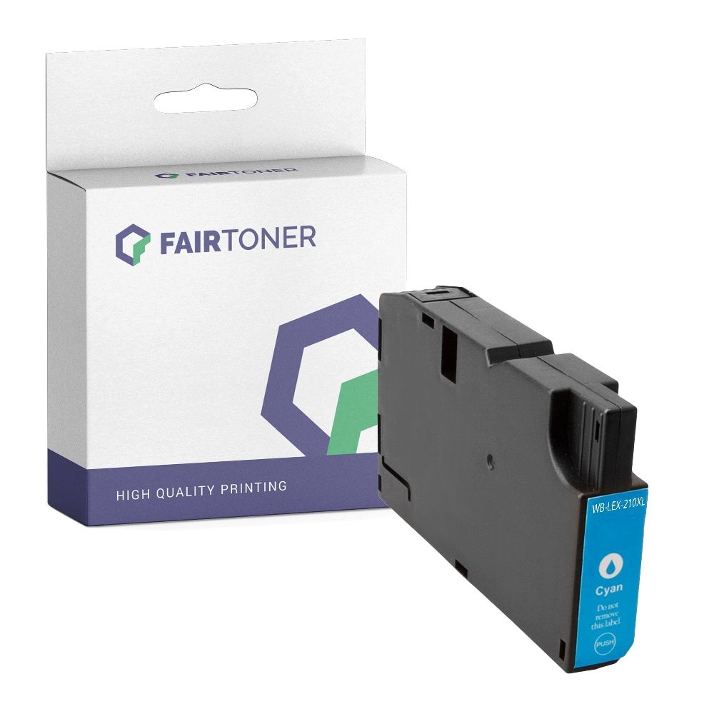 FairToner kompatibel für Lexmark Tintenpatrone 14L0175E / 210XL Cyan