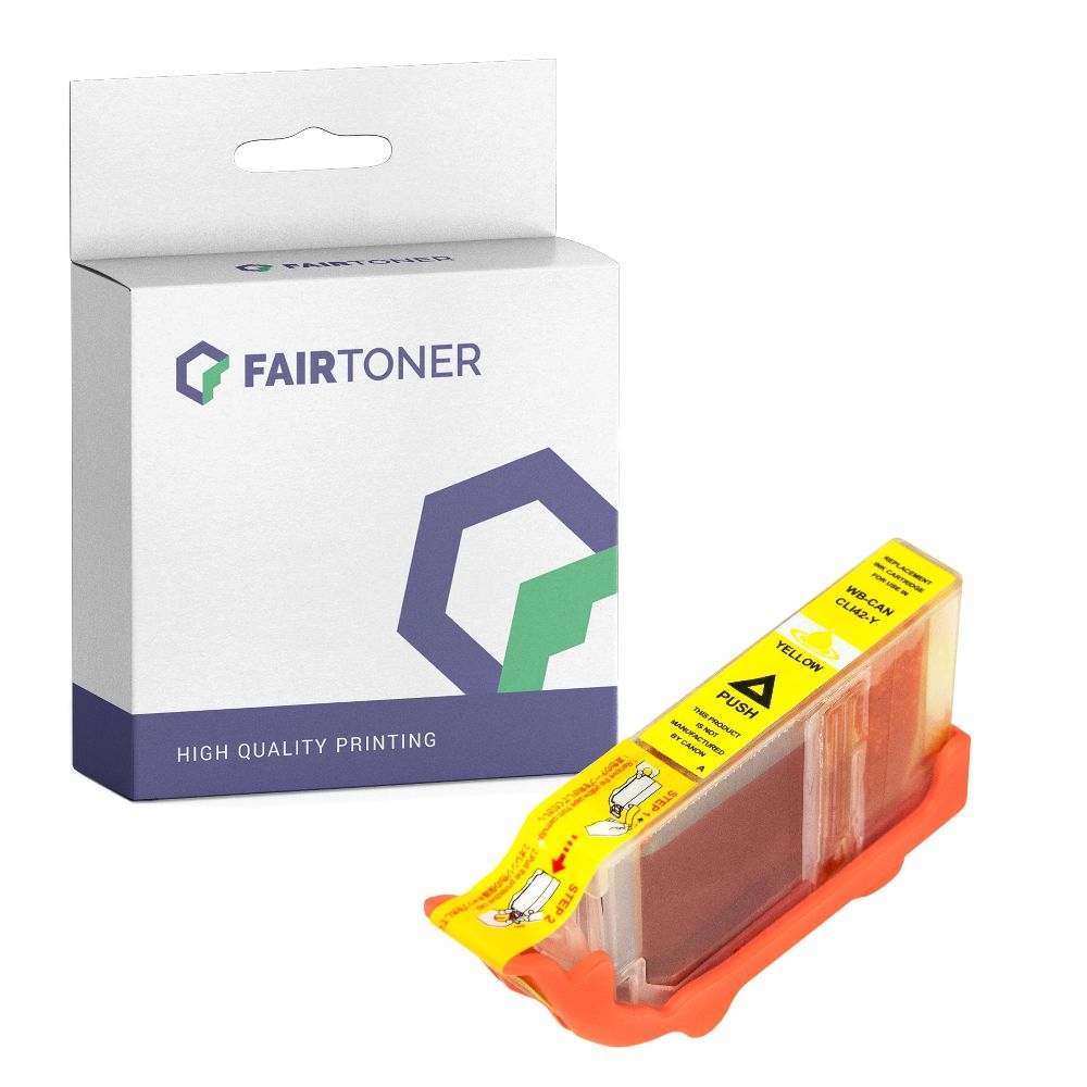 FairToner kompatibel für Canon Tintenpatrone 6387B001 / CLI-42Y Gelb