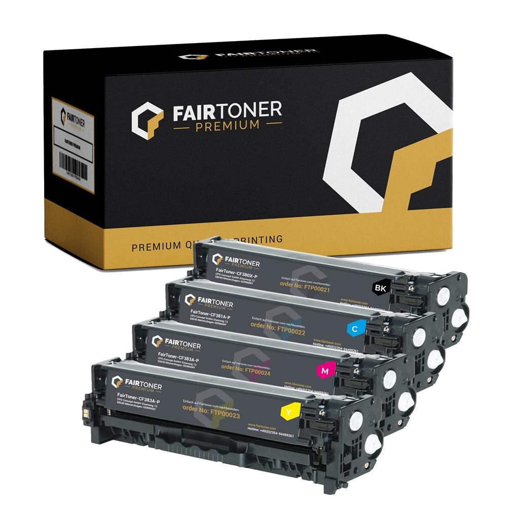 FairToner Premium 4 Toner HP CF380X-CF383A 1xbk 1xcmy