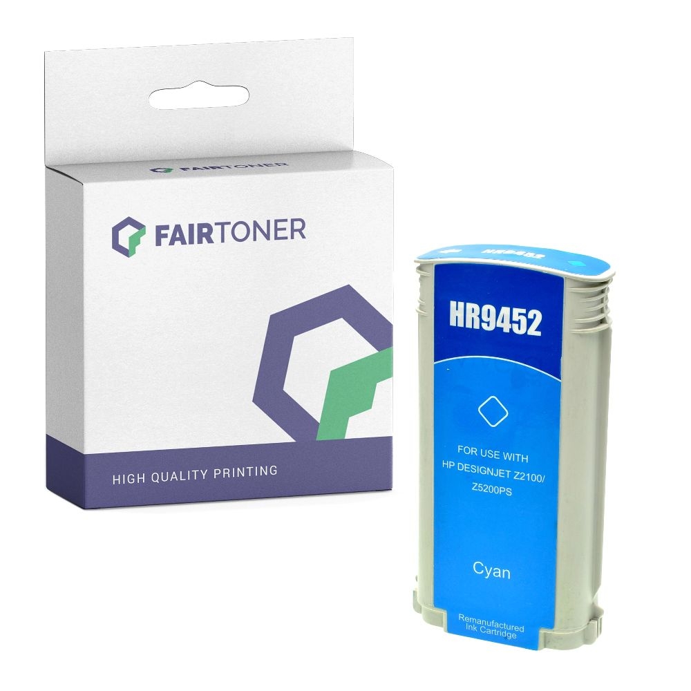 FairToner kompatibel für HP Tintenpatrone C9452A / 70 Cyan