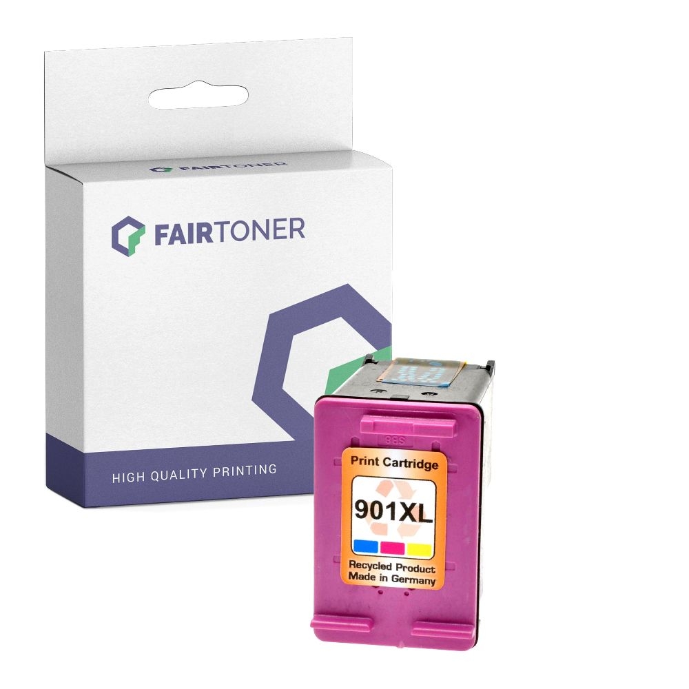 FairToner kompatibel für HP Tintenpatrone CC656AE / 901 Color