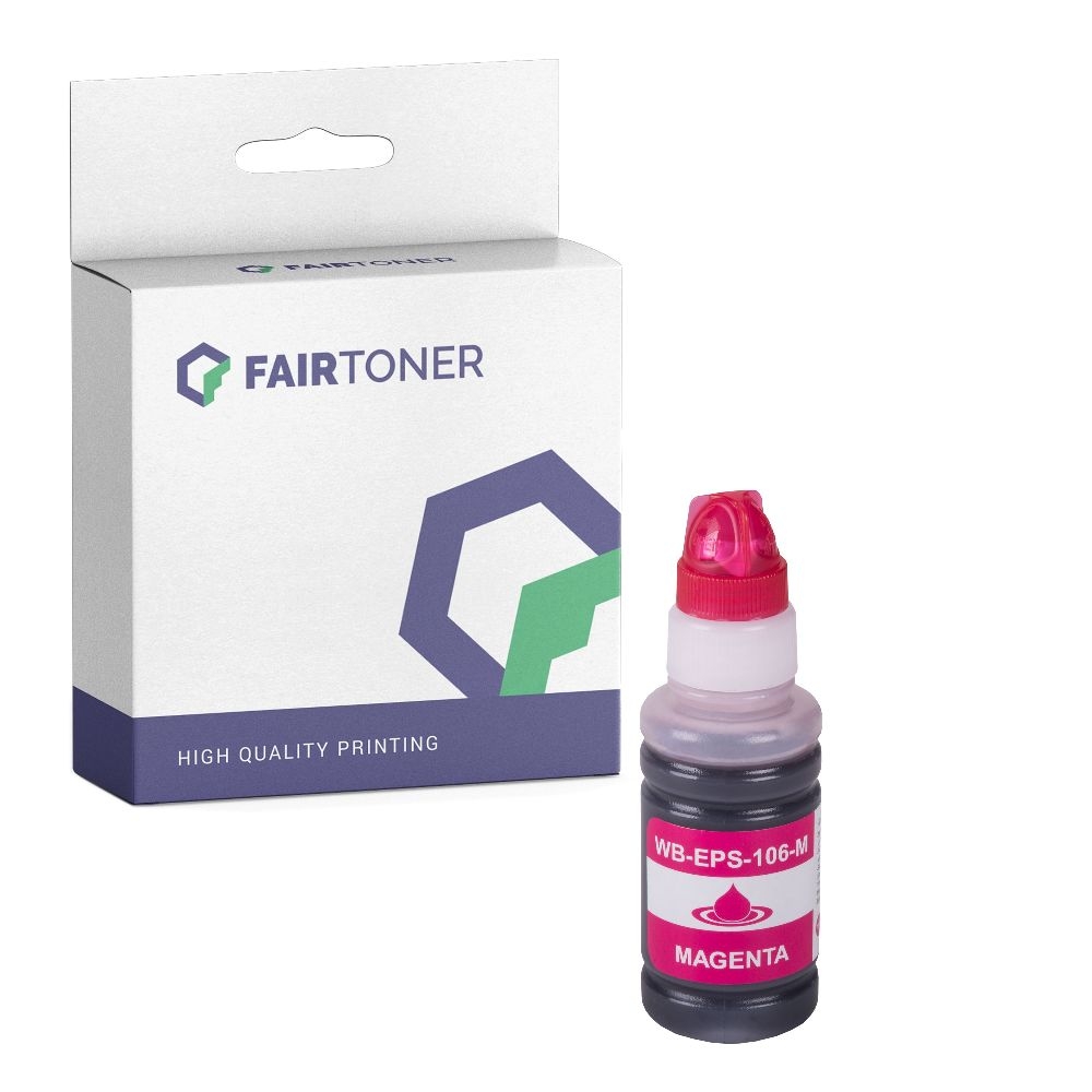FairToner kompatibel für Epson Tintenpatrone C13T00R340 / 106 Magenta
