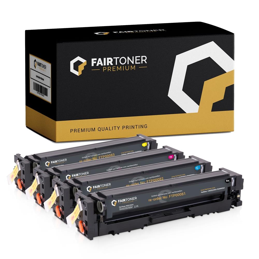 FairToner Premium Set 4 Toner für HP W2210X-W2213X