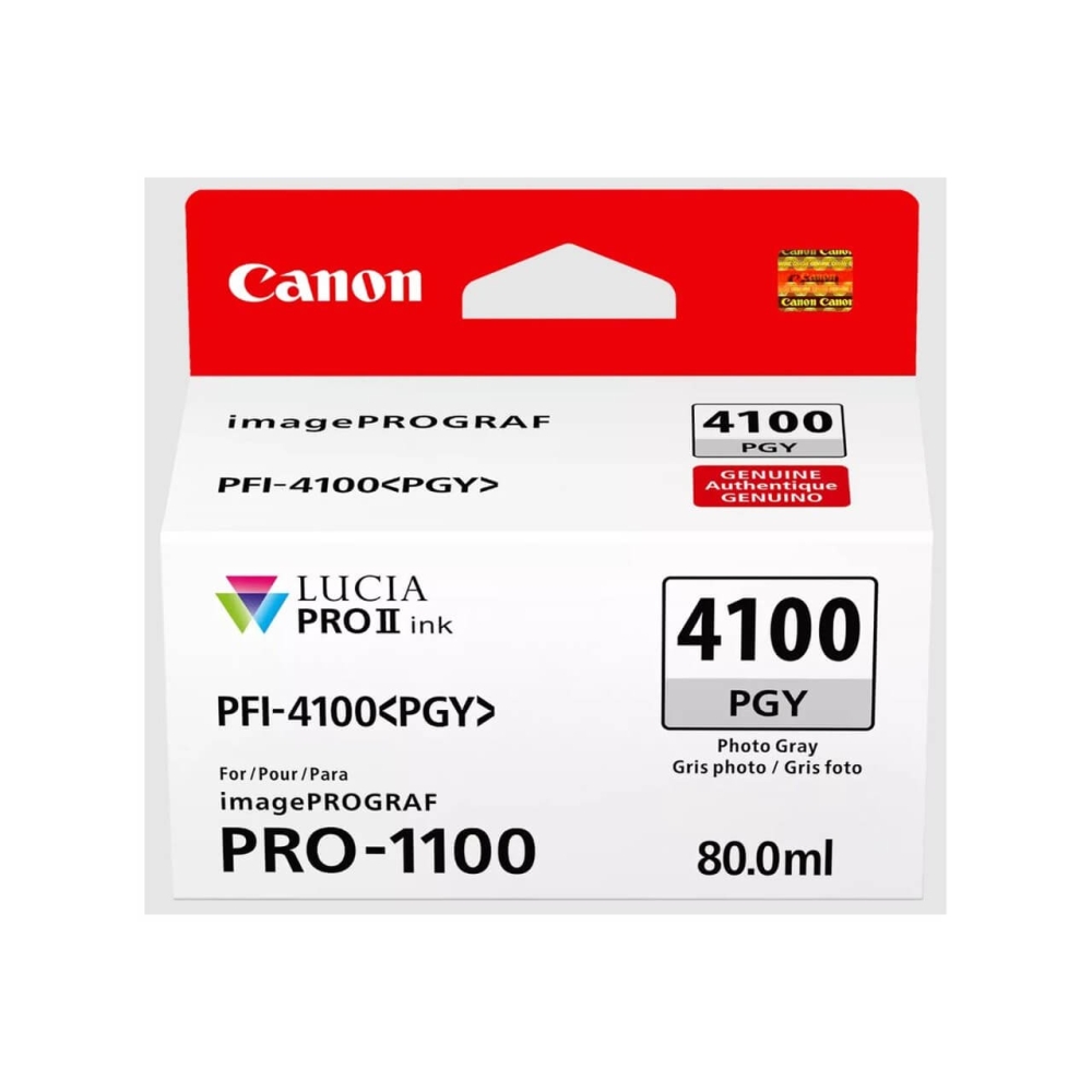 Original Canon Tintenpatrone 6784C001 / PFI-4100PGY Light Grau