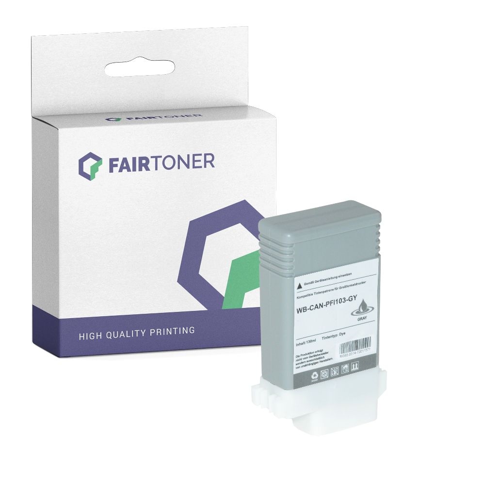 FairToner kompatibel für Canon Tintenpatrone 2213B001 / PFI-103GY Grau