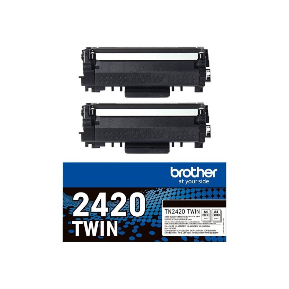 Original Doppelpack Toner Brother TN-2420TWIN bk