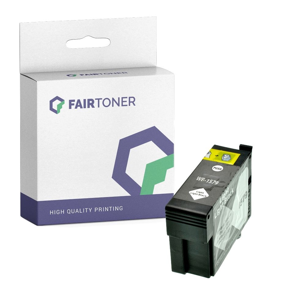 FairToner kompatibel für Epson Tintenpatrone C13T15794010 / T1579 Schwarz Hell Hell