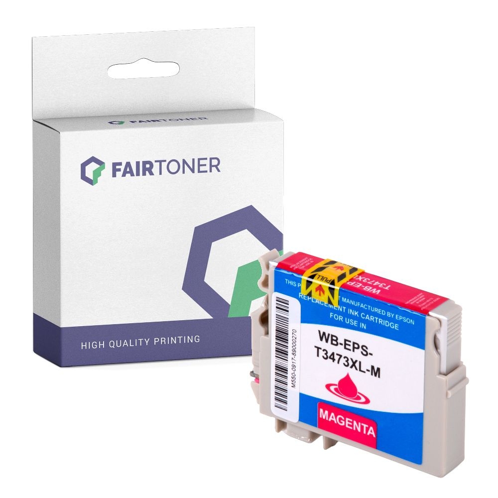 FairToner kompatibel für Epson Tintenpatrone C13T34634010 / 34 Magenta