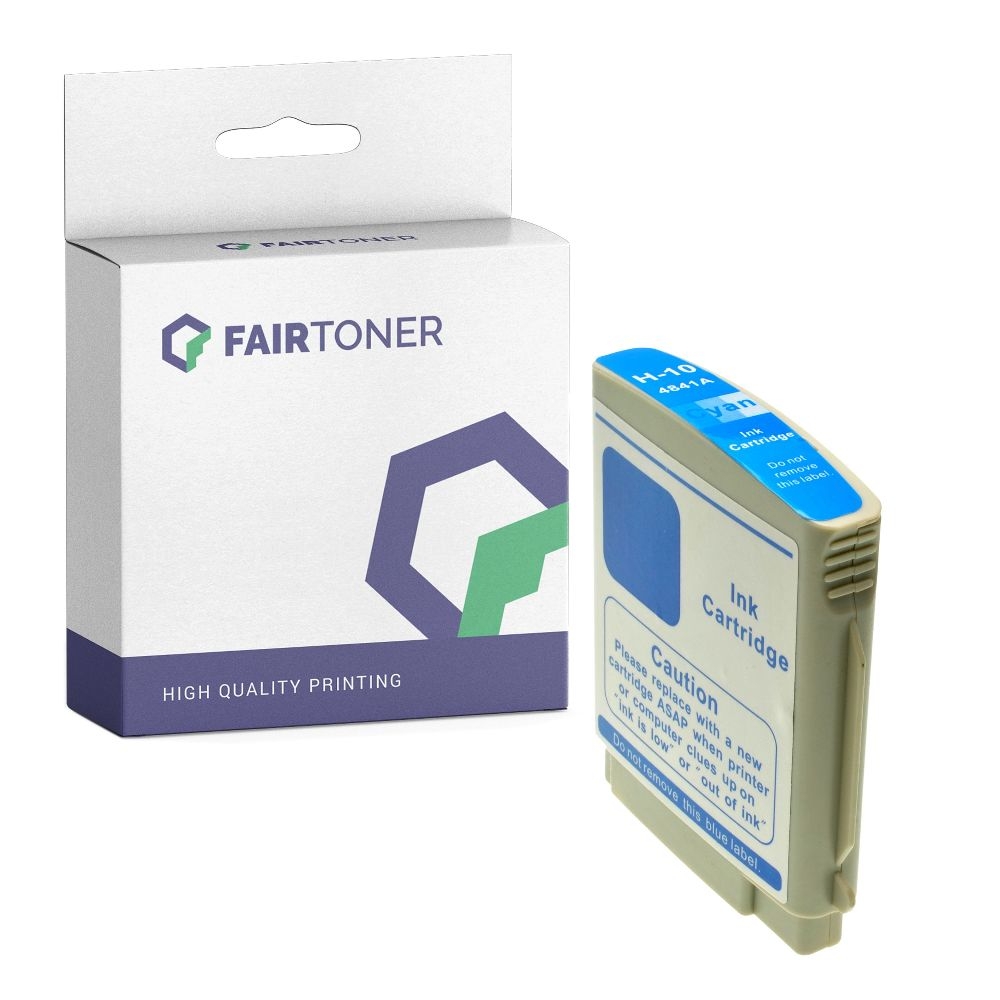 FairToner kompatibel für HP Tintenpatrone C4841AE / 10 Cyan