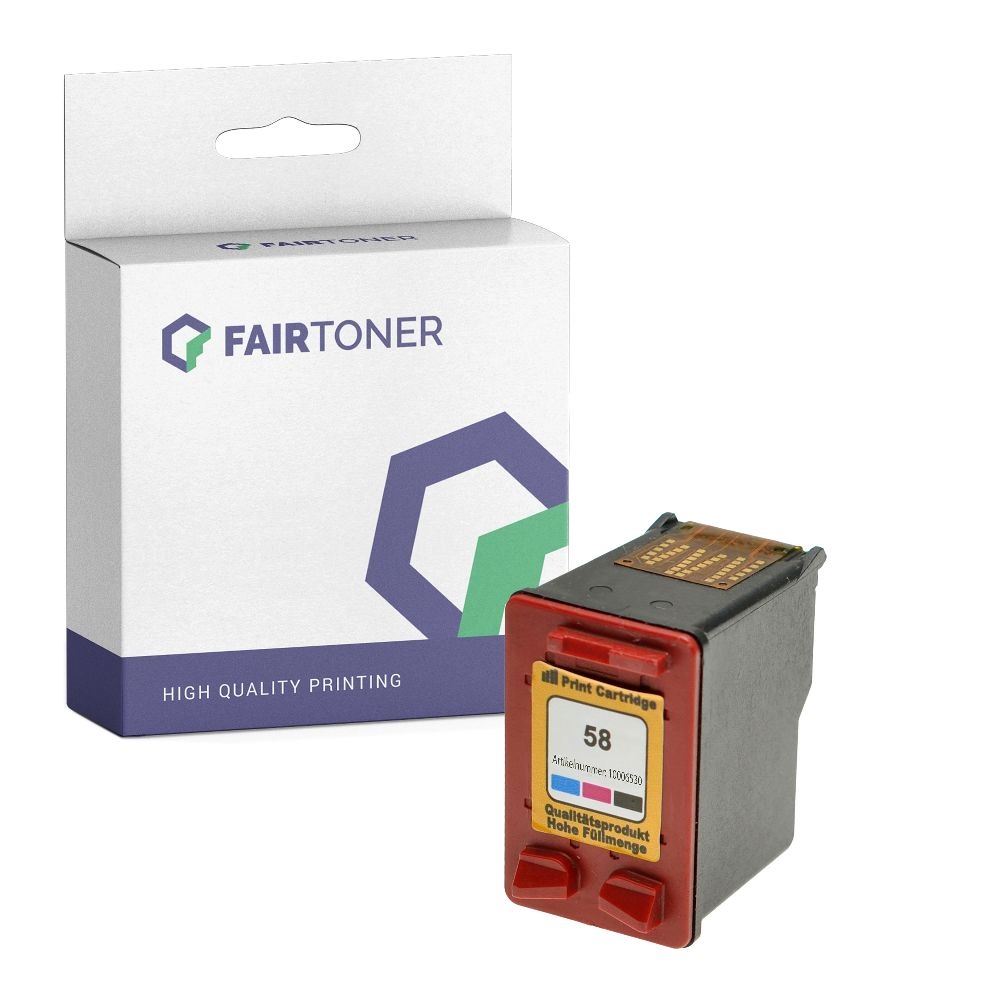 FairToner kompatibel für HP Tintenpatrone C6658AE / 58 Photo