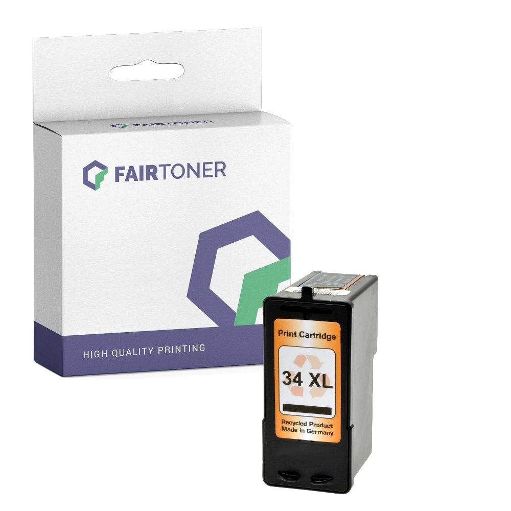 FairToner kompatibel für Lexmark Tintenpatrone 18C0034E / 34XL Schwarz