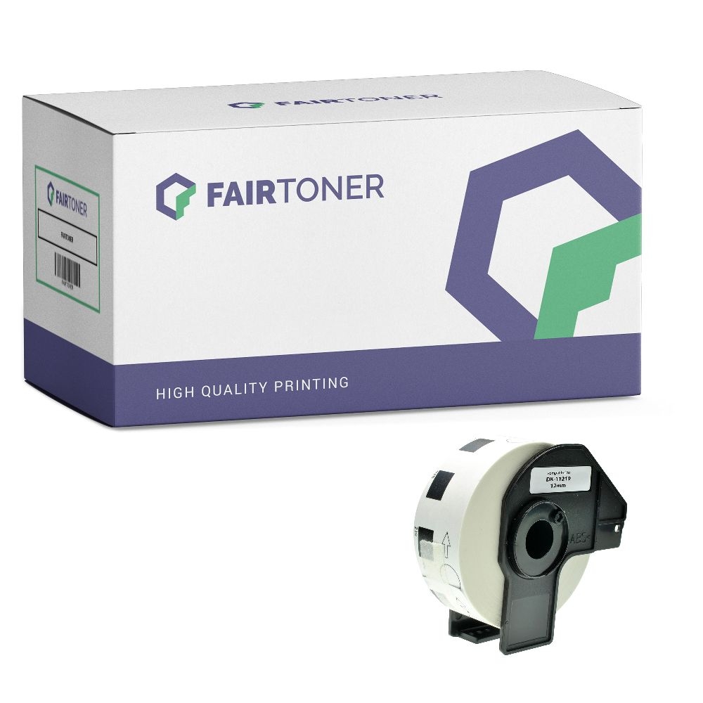 FairToner Etiketten Brother DK11219 12mm Durchmesser