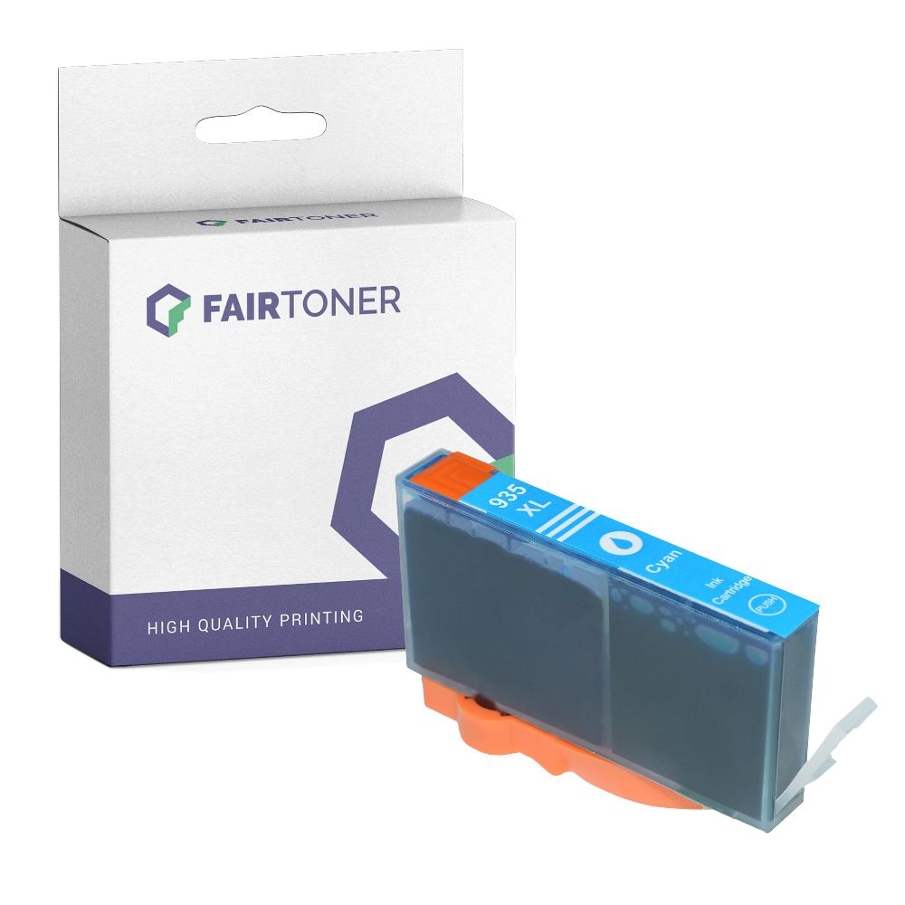 FairToner kompatibel für HP Tintenpatrone C2P24AE / 935XL Cyan [XL Füllmenge]