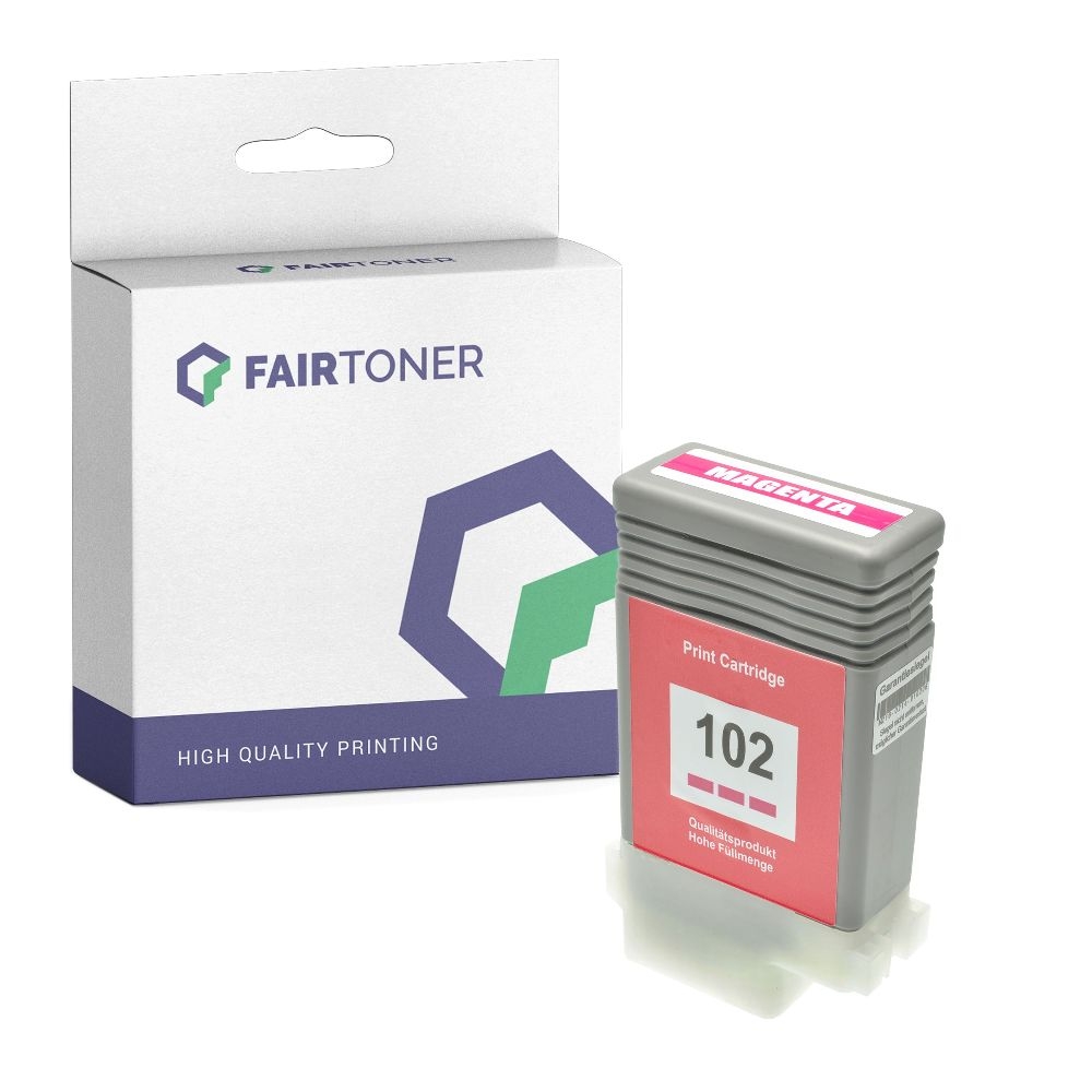 FairToner kompatibel für Canon Tintenpatrone 0897B001 / PFI-102M Magenta