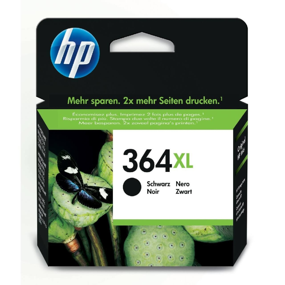 Original HP Tintenpatrone CN684EE / 364XL Schwarz [XL Füllmenge]
