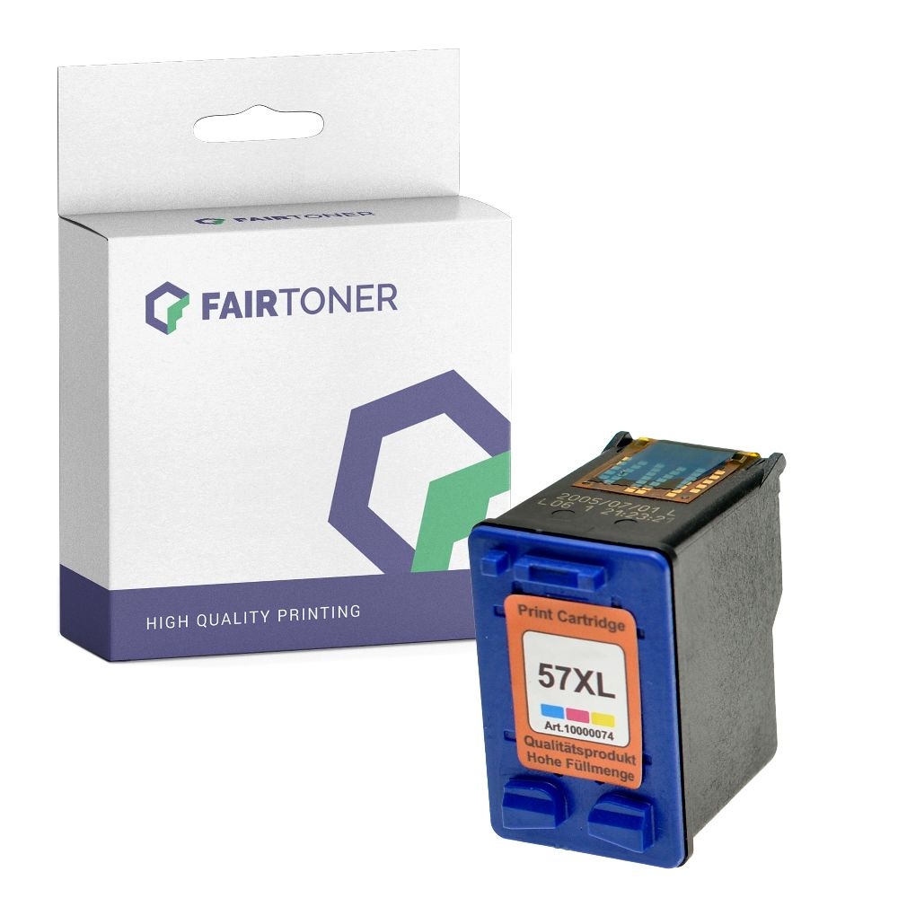 FairToner kompatibel für HP Tintenpatrone C6657AE / 57 Color
