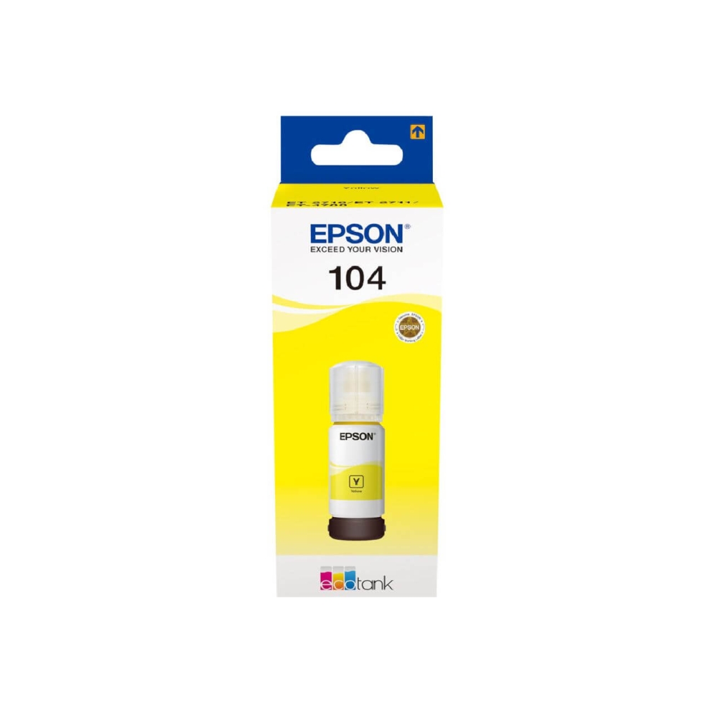 Original Epson Tintenpatrone C13T00P440 / 104 Gelb