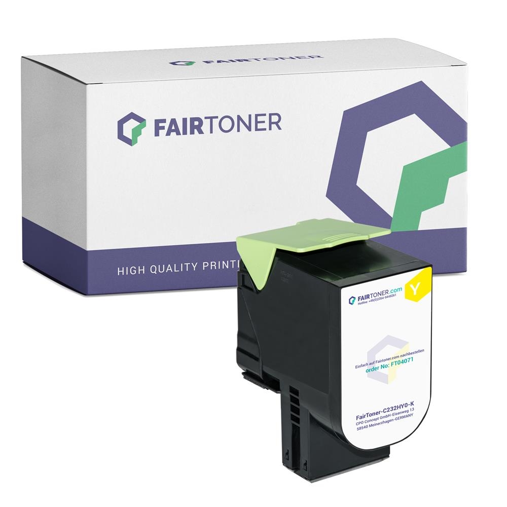 FairToner Toner Lexmark C2325 UHC Return C232HY0 y