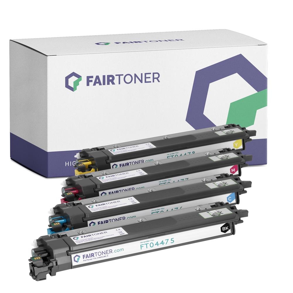FairToner Set 4 Toner Brother TN248XLCMYK 1xbk 1xcmy