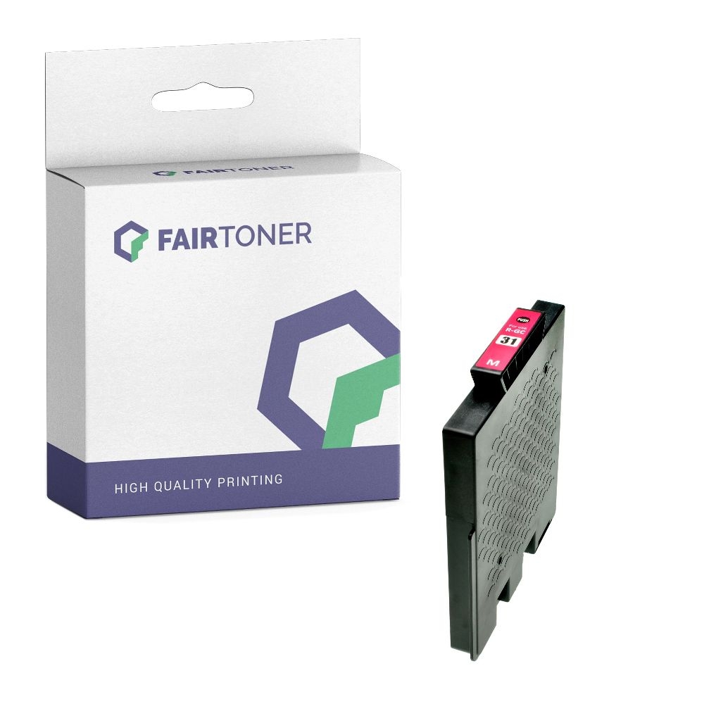 FairToner kompatibel für Ricoh Tintenpatrone 405690 / GC-31M Magenta
