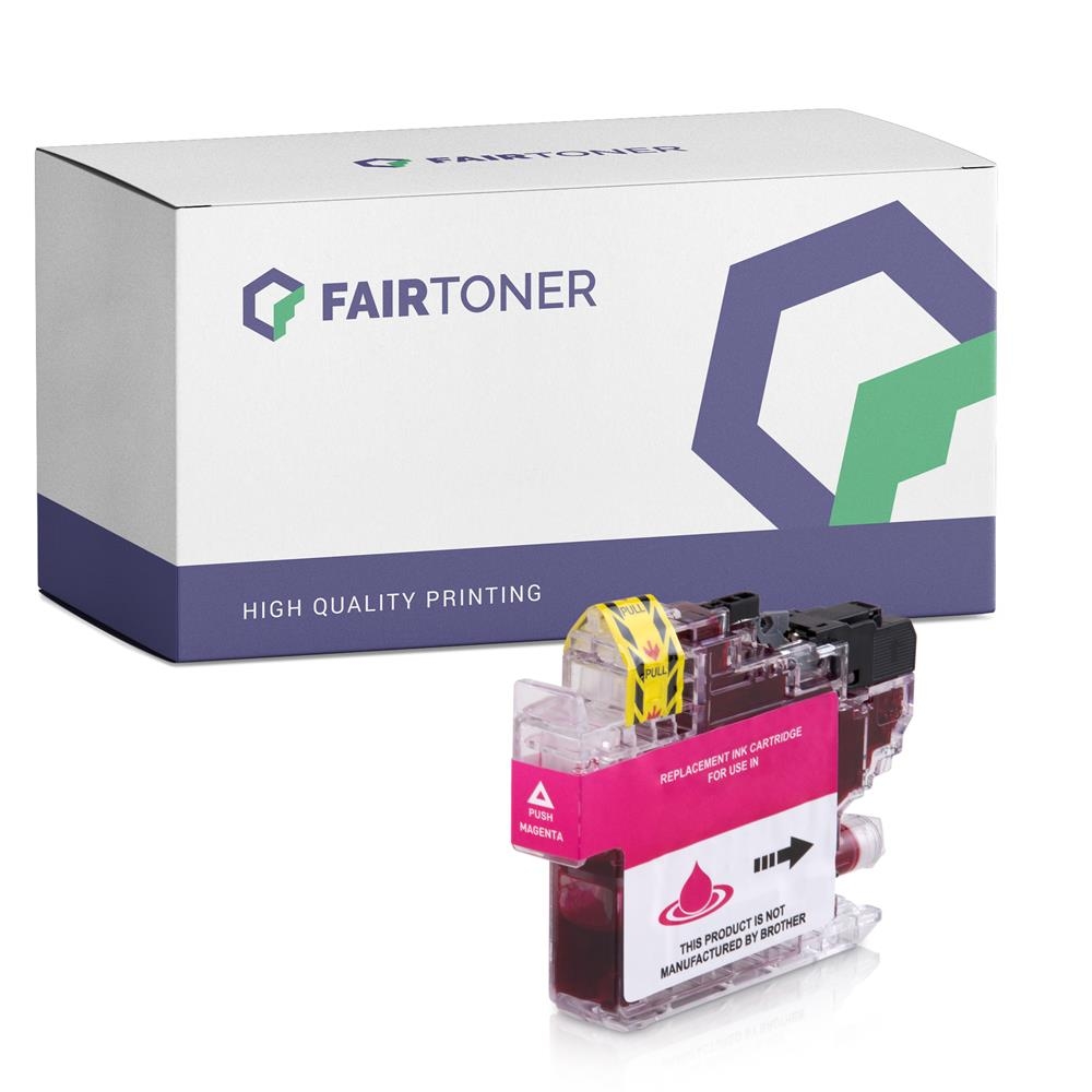 FairToner kompatibel für Brother Tintenpatrone LC-422XLM Magenta [XXL Füllmenge]