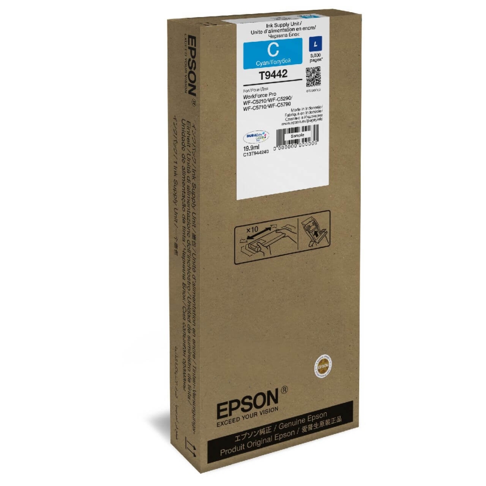 Original Epson Tintenpatrone C13T944240 / T9442 Cyan