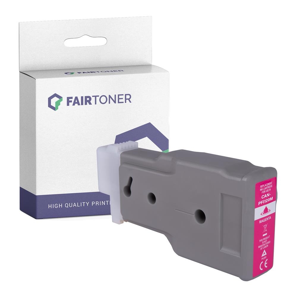 FairToner kompatibel für Canon Tintenpatrone 2887C001 / PFI-120M Magenta