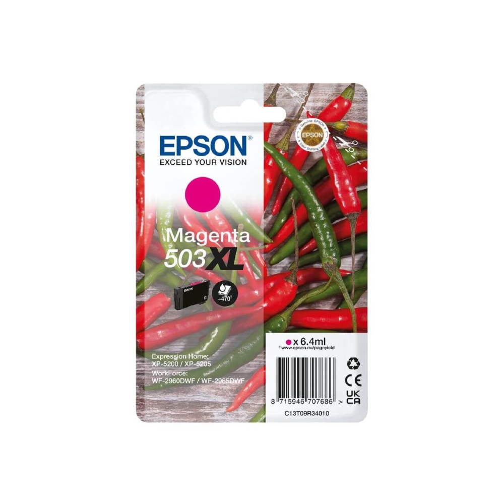 Original Epson Tintenpatrone C13T09R34010 / 503XL Magenta