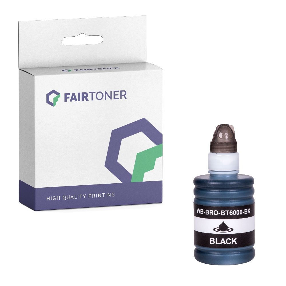 FairToner kompatibel für Brother Tintenpatrone BT-6000BK Schwarz