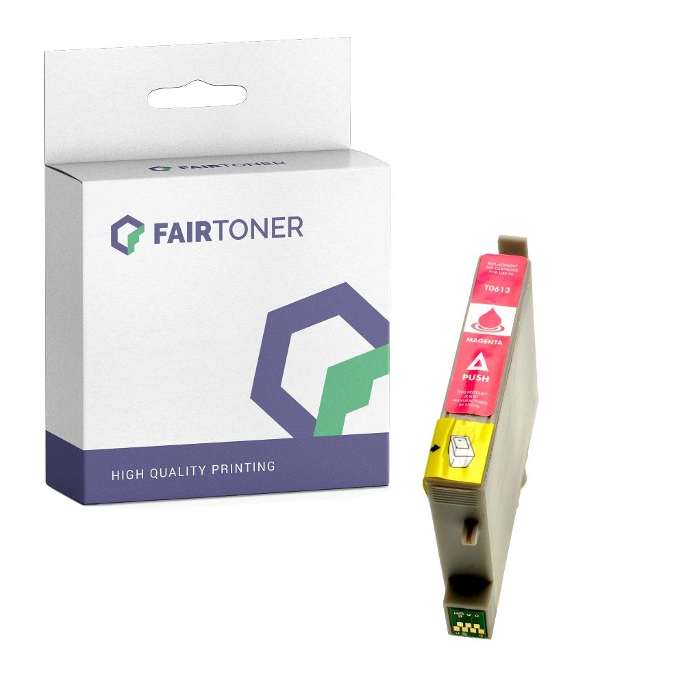 FairToner kompatibel für Epson Tintenpatrone C13T06134010 / T0613 Magenta