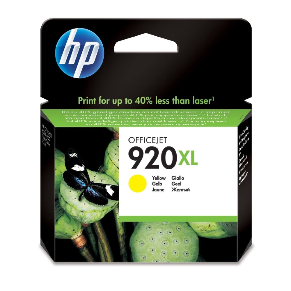 Original HP Tintenpatrone CD974AE / 920XL Gelb [XL Füllmenge]