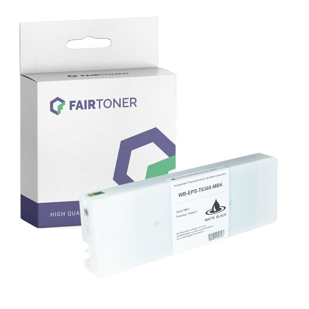 FairToner kompatibel für Epson Tintenpatrone C13T596800 / T5968 Matt Schwarz