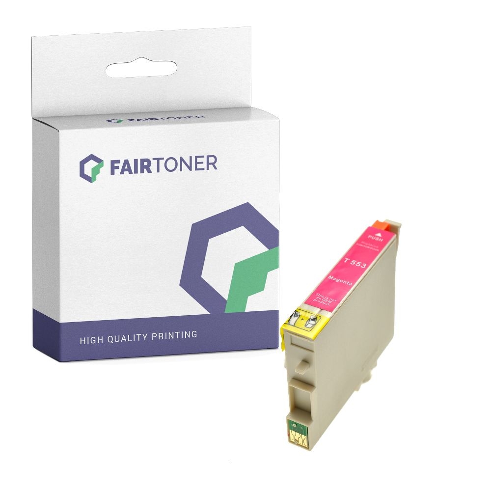 FairToner kompatibel für Epson Tintenpatrone C13T05534010 / T0553 Magenta