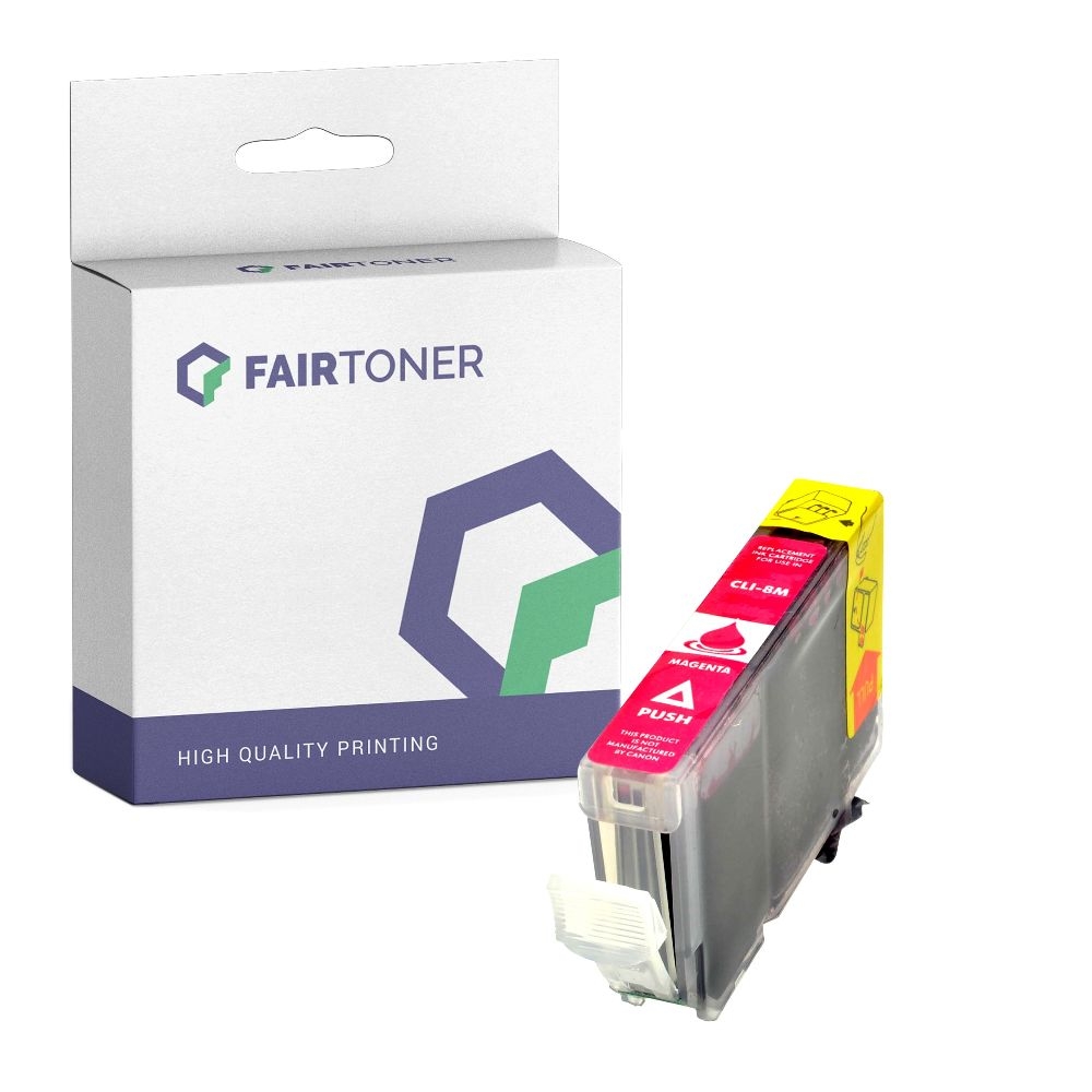 FairToner kompatibel für Canon Tintenpatrone 0622B001 / CLI-8M Magenta
