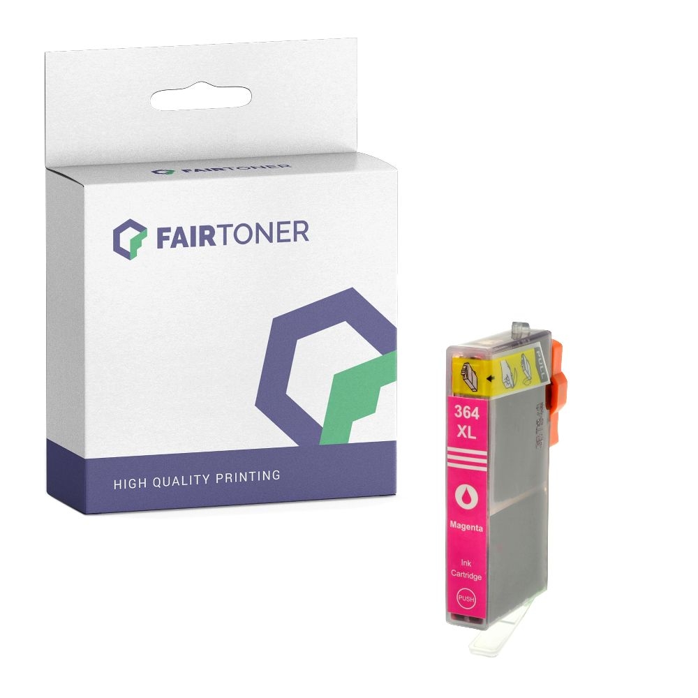 FairToner kompatibel für HP Tintenpatrone CB324EE / 364XL Magenta [XL Füllmenge]