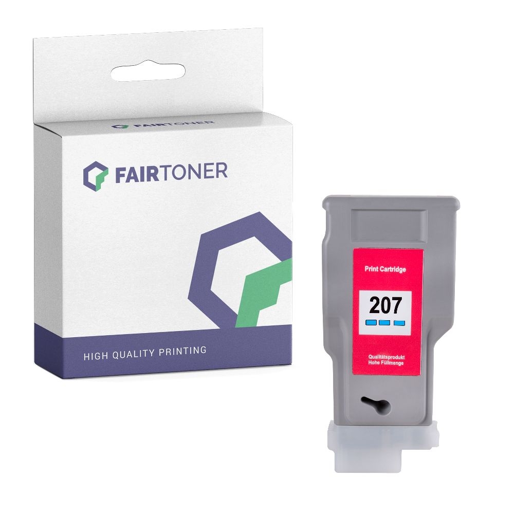 FairToner kompatibel für Canon Tintenpatrone 8790B001 / PFI-207C Cyan