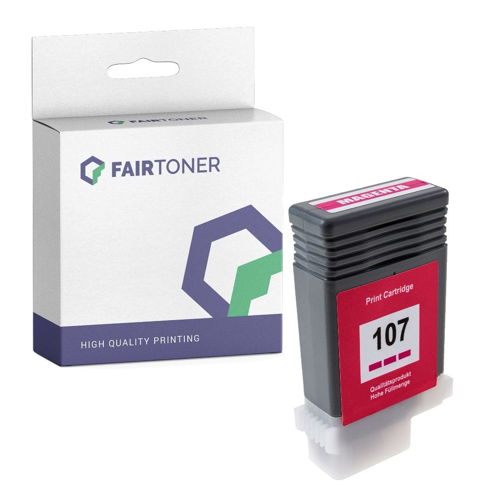 FairToner kompatibel für Canon Tintenpatrone 6707B001 / PFI-107M Magenta