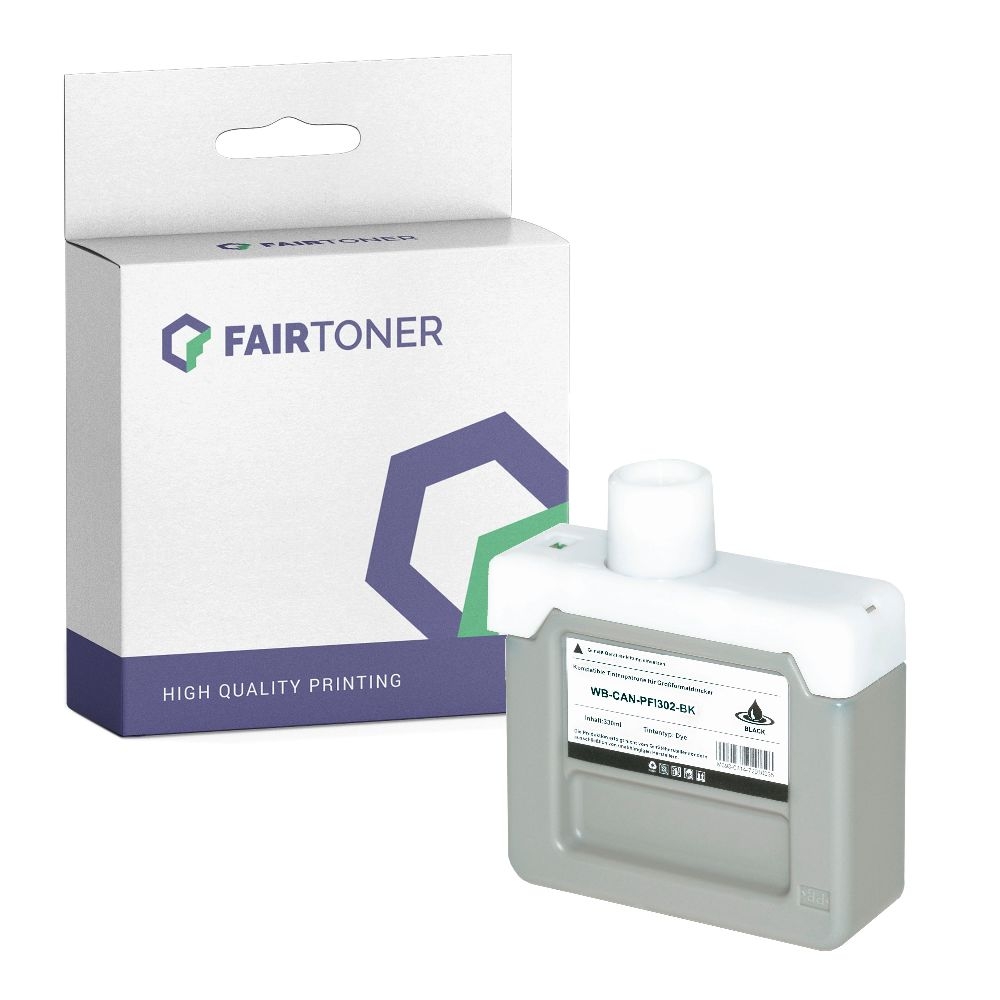 FairToner kompatibel für Canon Tintenpatrone 2216B001 / PFI-302BK Schwarz