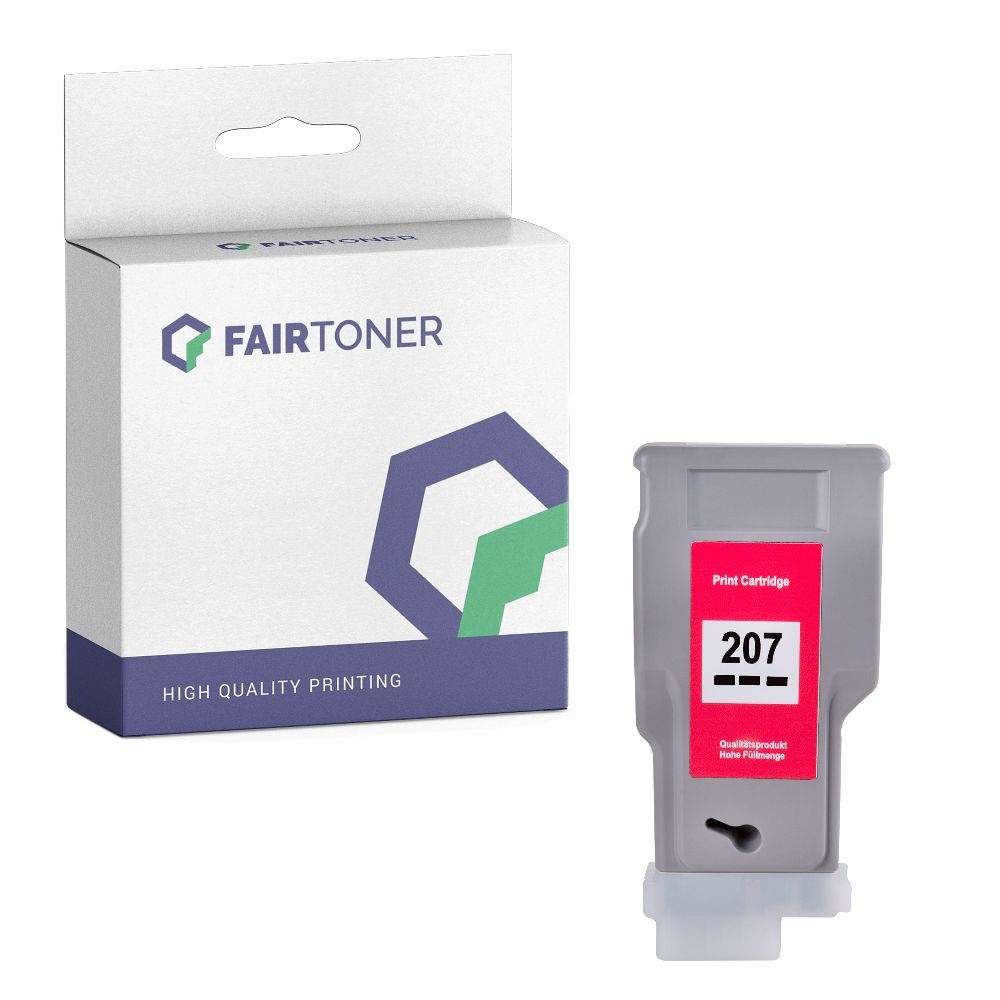 FairToner kompatibel für Canon Tintenpatrone 8789B001 / PFI-207BK Schwarz
