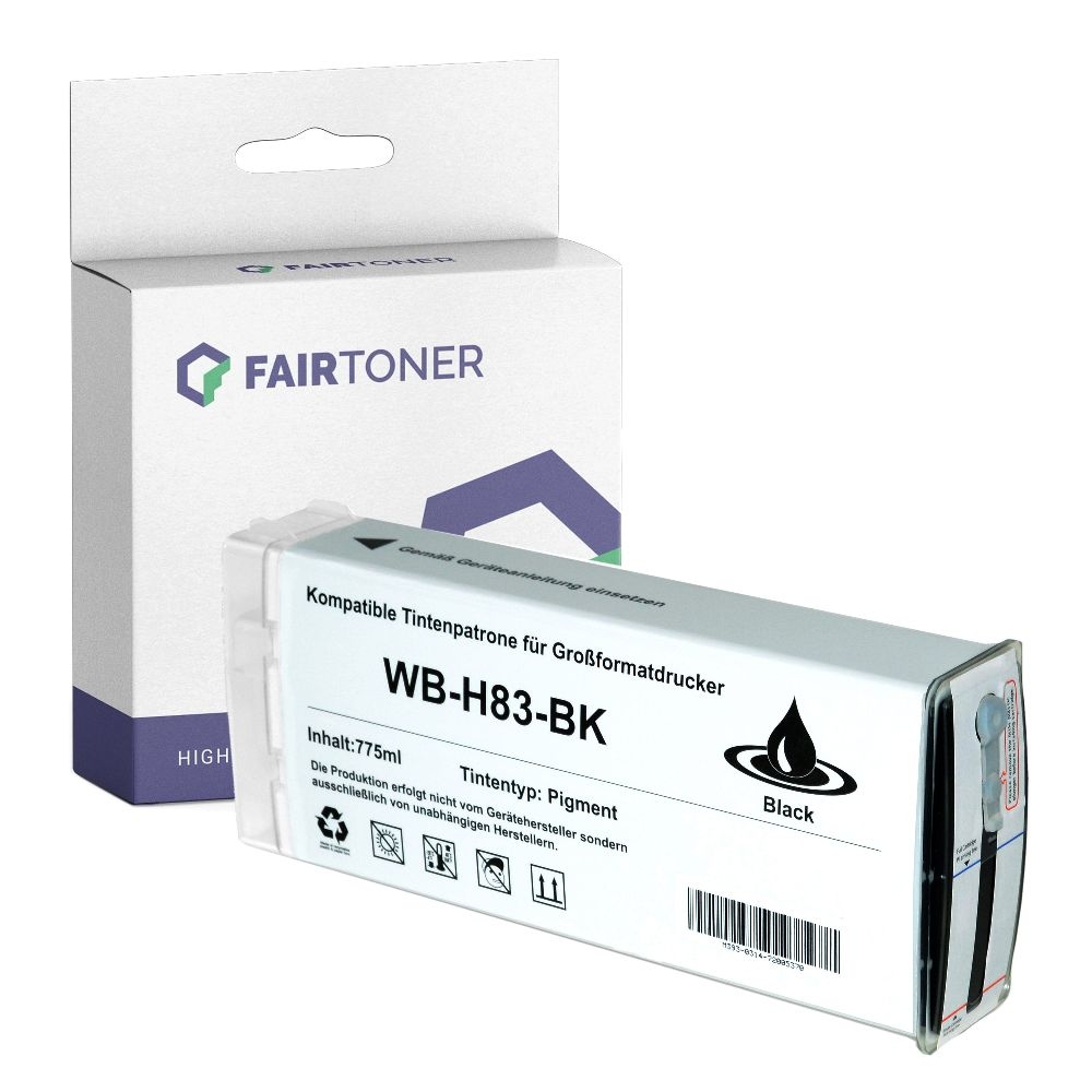 FairToner kompatibel für HP Tintenpatrone C4940A / 83 Schwarz