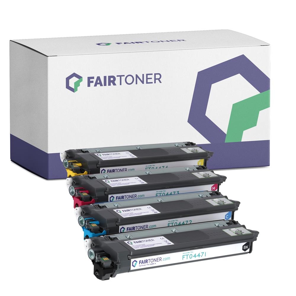 FairToner Set 4 Toner Brother TN248CMYK 1xbk 1xcmy
