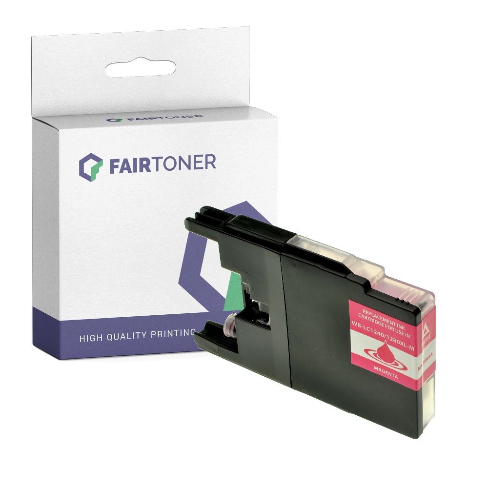 FairToner kompatibel für Brother Tintenpatrone LC-1240M Magenta