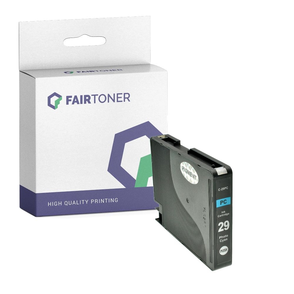 FairToner kompatibel für Canon Tintenpatrone 4876B001 / PGI-29PC Photo Cyan