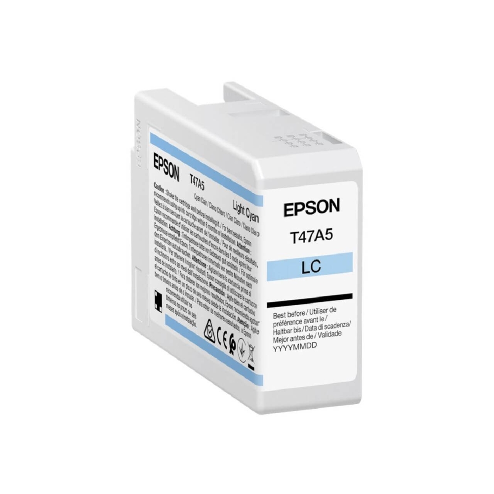 Original Epson Tintenpatrone C13T47A500 / T47A5 Hell Cyan