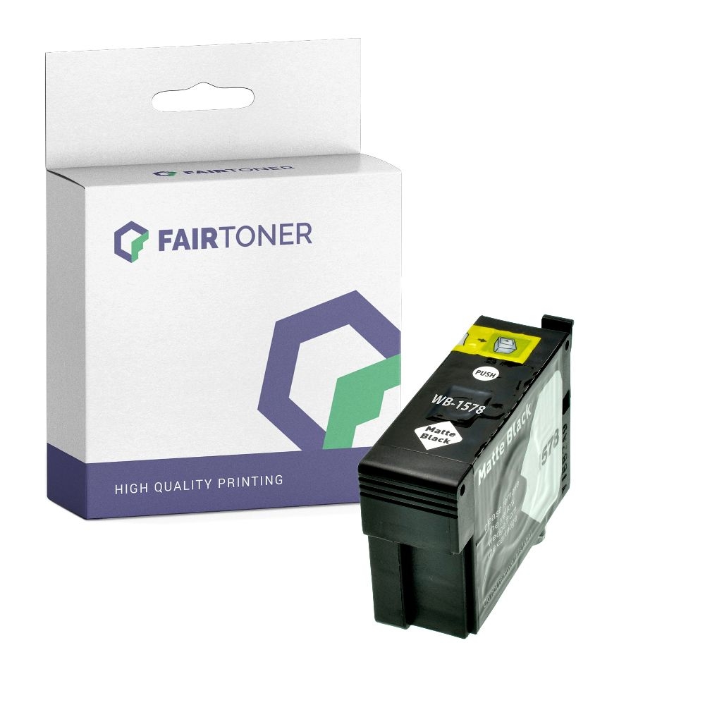 FairToner kompatibel für Epson Tintenpatrone C13T15784010 / T1578 Matt Schwarz